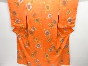 花模様小紋着物